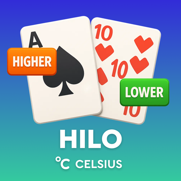 HiLo — jeu instantané maison de Celsius Casino